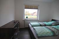 Bild des zweiten Schlafzimmers der Ferienwohnung Wiekenhuus.